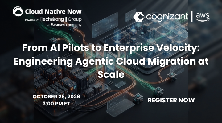 Cognizant webinar artwork for From AI Pilots to Enterprise Velocity